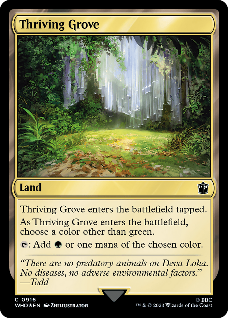 Thriving Grove (Surge Foil) [Doctor Who] | Tabernacle Games