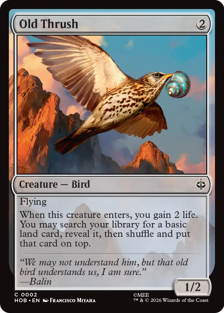 Old Thrush [The Hobbit] | Tabernacle Games