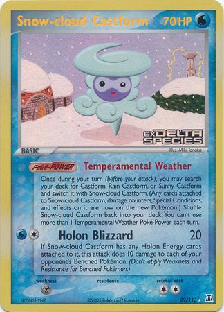 Snow-cloud Castform (29/113) (Stamped) [EX: Delta Species] | Tabernacle Games