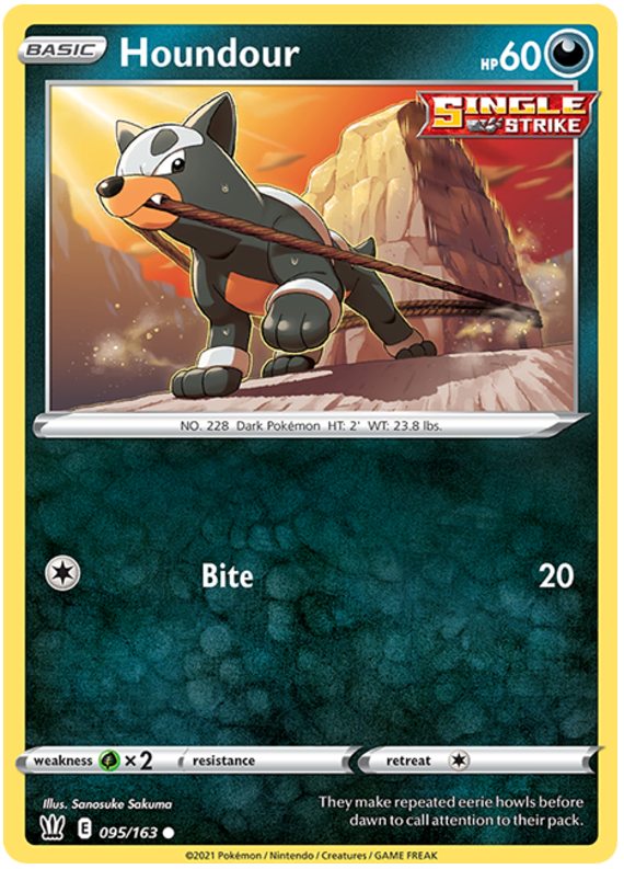 Houndour (095/163) [Sword & Shield: Battle Styles] | Tabernacle Games