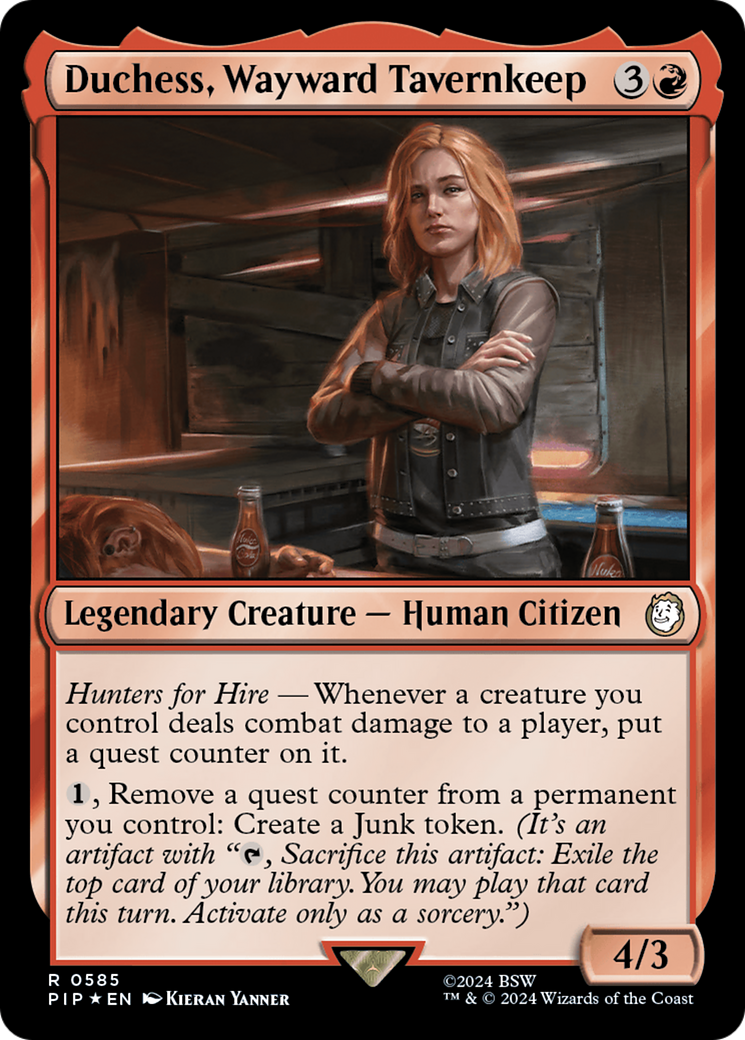 Duchess, Wayward Tavernkeep (Surge Foil) [Fallout] | Tabernacle Games