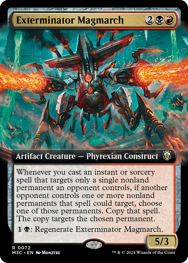 Exterminator Magmarch (Extended Art) (Ripple Foil) [Modern Horizons 3 Commander] | Tabernacle Games