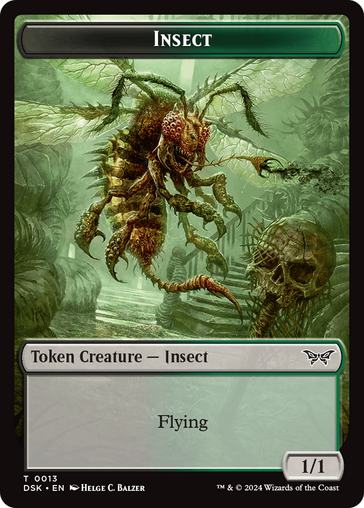 Insect (0013) Token [Duskmourn: House of Horror Tokens] | Tabernacle Games