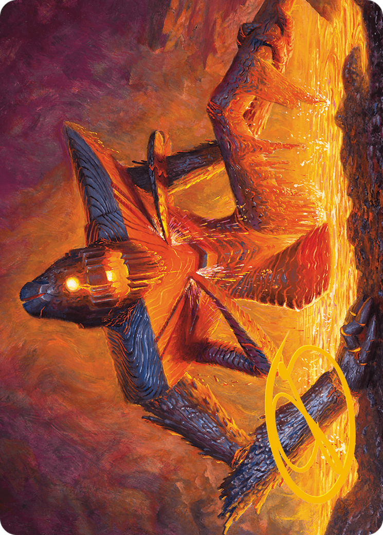 Molten Gatekeeper Art Card (Gold-Stamped Signature) [Modern Horizons 3 Art Series] | Tabernacle Games