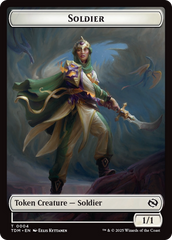 Solider (0004) // Solider (0005) Double-Sided Token [Tarkir: Dragonstorm Tokens] | Tabernacle Games