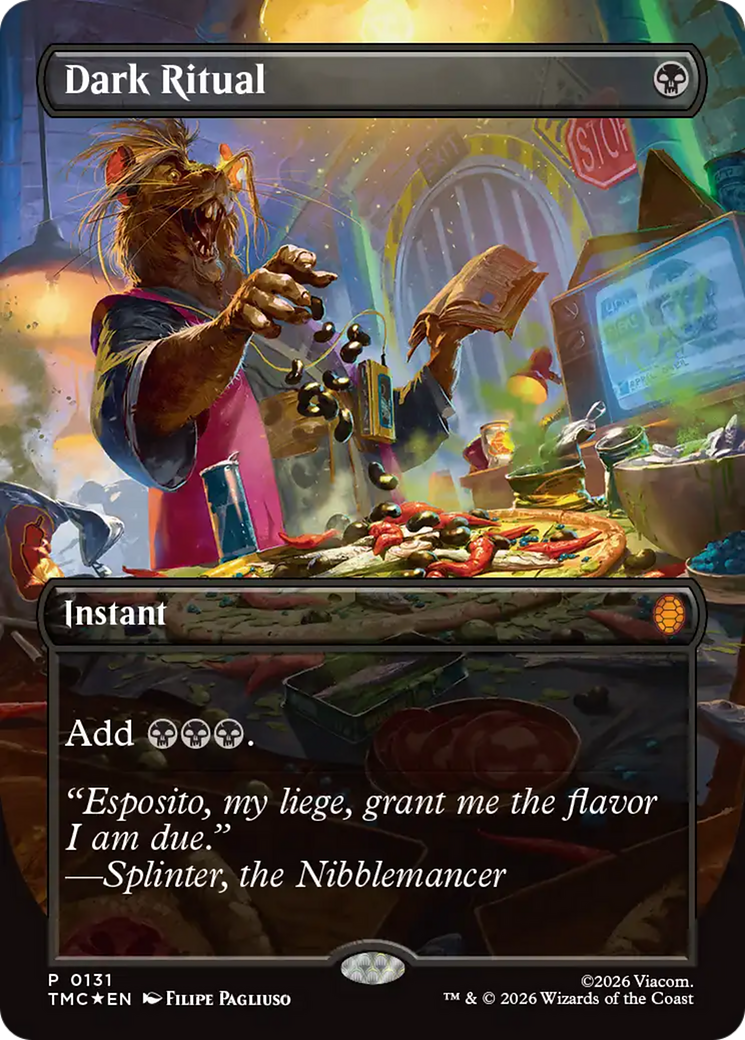 Dark Ritual (Borderless) [Teenage Mutant Ninja Turtles Commander] | Tabernacle Games