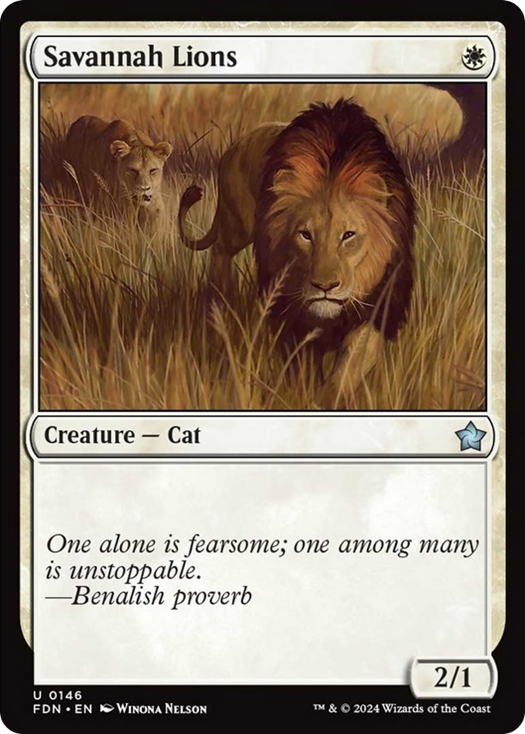 Savannah Lions [Foundations] | Tabernacle Games