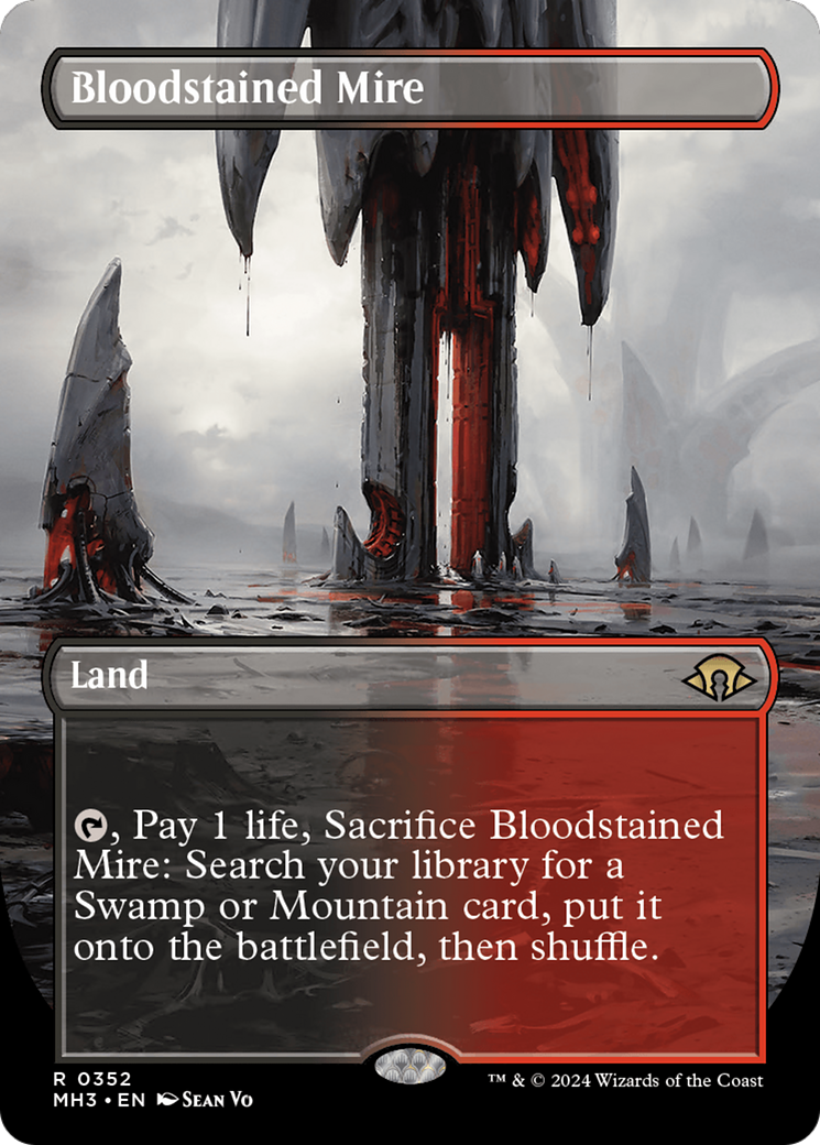 Bloodstained Mire (Borderless) [Modern Horizons 3] | Tabernacle Games