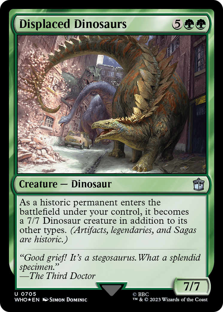 Displaced Dinosaurs (Surge Foil) [Doctor Who] | Tabernacle Games