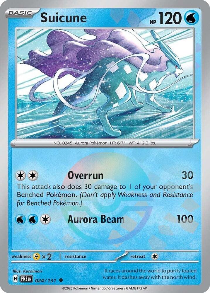 Suicune (024/131) (Poke Ball Pattern) [Scarlet & Violet: Prismatic Evolutions] | Tabernacle Games