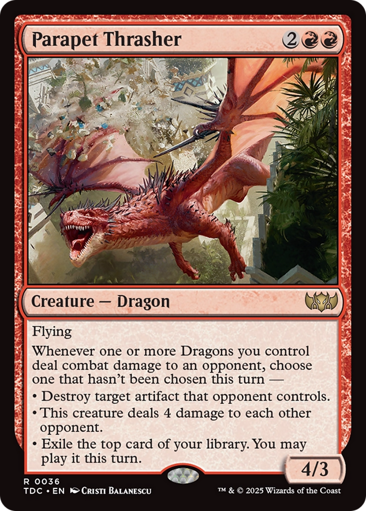 Parapet Thrasher [Tarkir: Dragonstorm Commander] | Tabernacle Games
