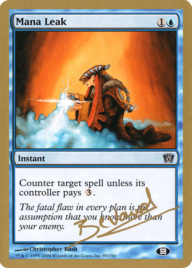 Mana Leak (Manuel Bevand) (SB) [World Championship Decks 2004] | Tabernacle Games