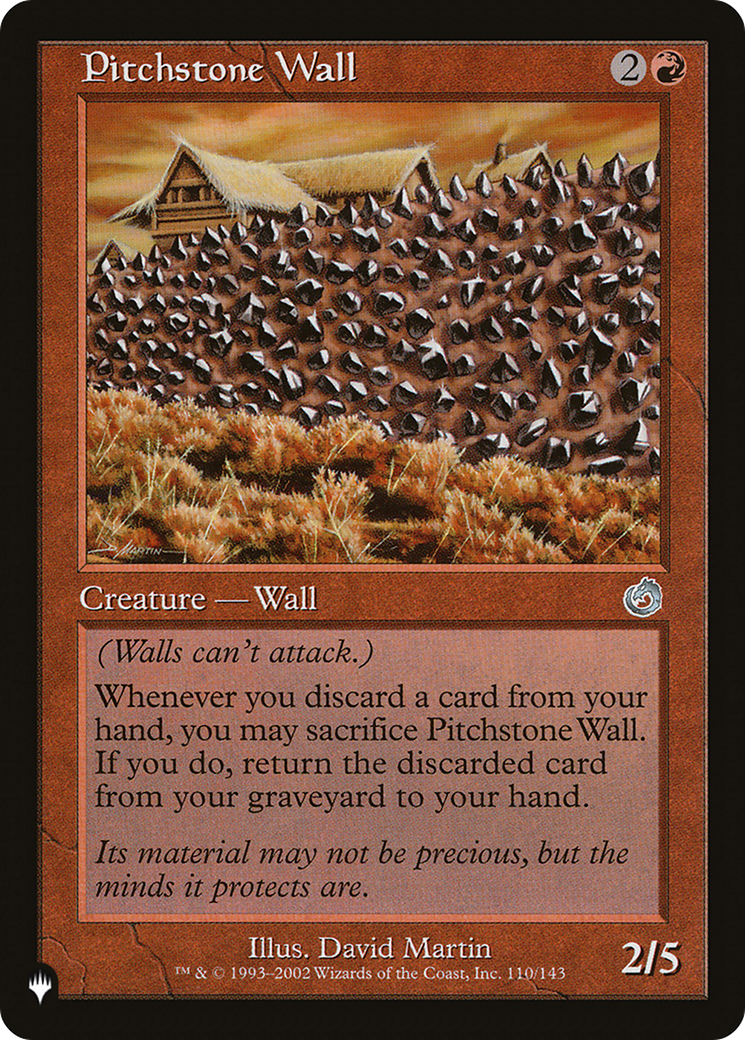 Pitchstone Wall [The List] | Tabernacle Games