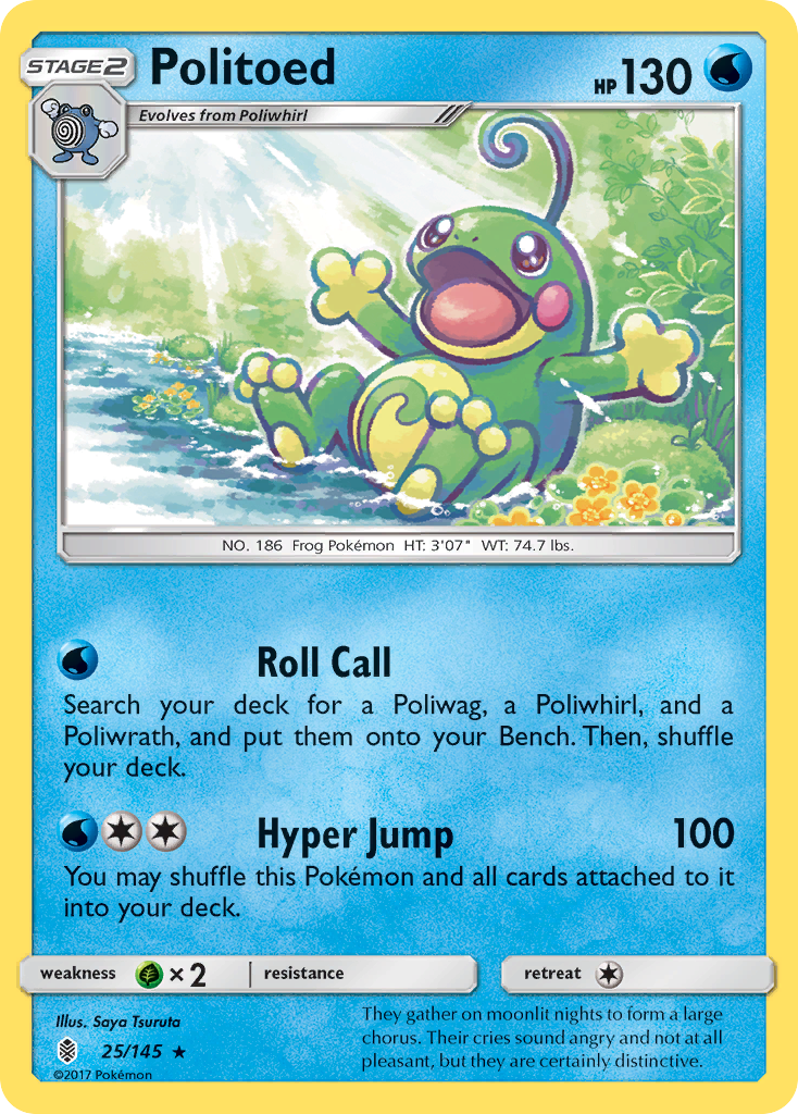 Politoed (25/145) [Sun & Moon: Guardians Rising] | Tabernacle Games