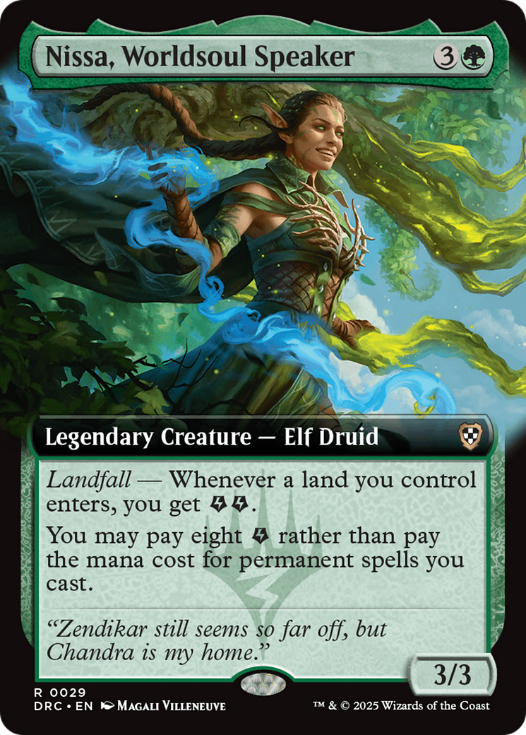 Nissa, Worldsoul Speaker (Extended Art) [Aetherdrift Commander] | Tabernacle Games