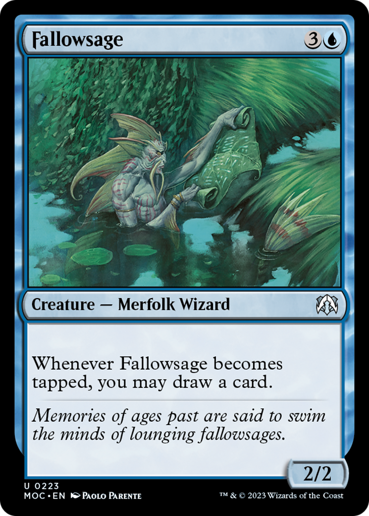 Fallowsage [March of the Machine Commander] | Tabernacle Games