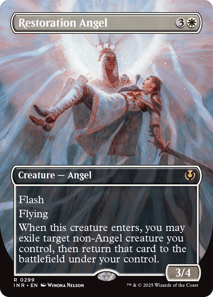 Restoration Angel (Borderless) [Innistrad Remastered] | Tabernacle Games