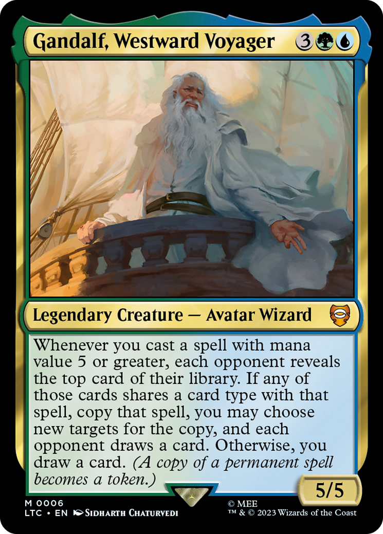 Gandalf, Westward Voyager [The Lord of the Rings: Tales of Middle-Earth Commander] | Tabernacle Games