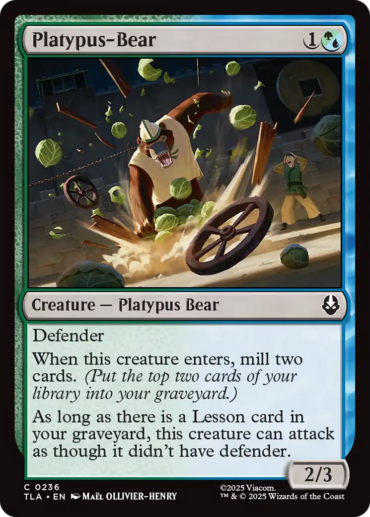Platypus-Bear [Avatar: The Last Airbender] | Tabernacle Games