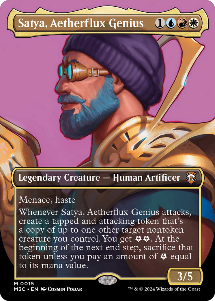 Satya, Aetherflux Genius (Borderless) [Modern Horizons 3 Commander] | Tabernacle Games