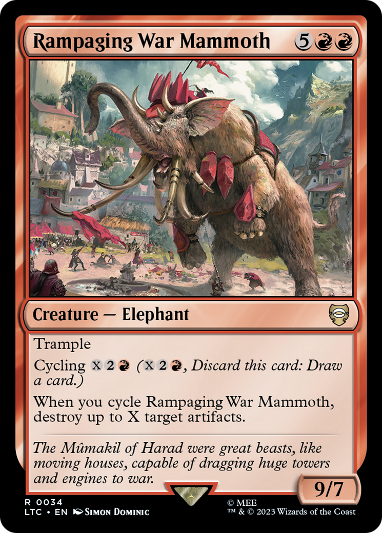 Rampaging War Mammoth [The Lord of the Rings: Tales of Middle-Earth Commander] | Tabernacle Games