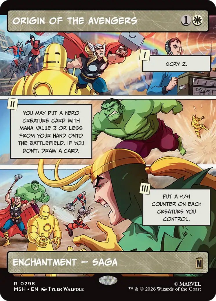Origin of the Avengers (Borderless) [Marvel Super Heroes] | Tabernacle Games