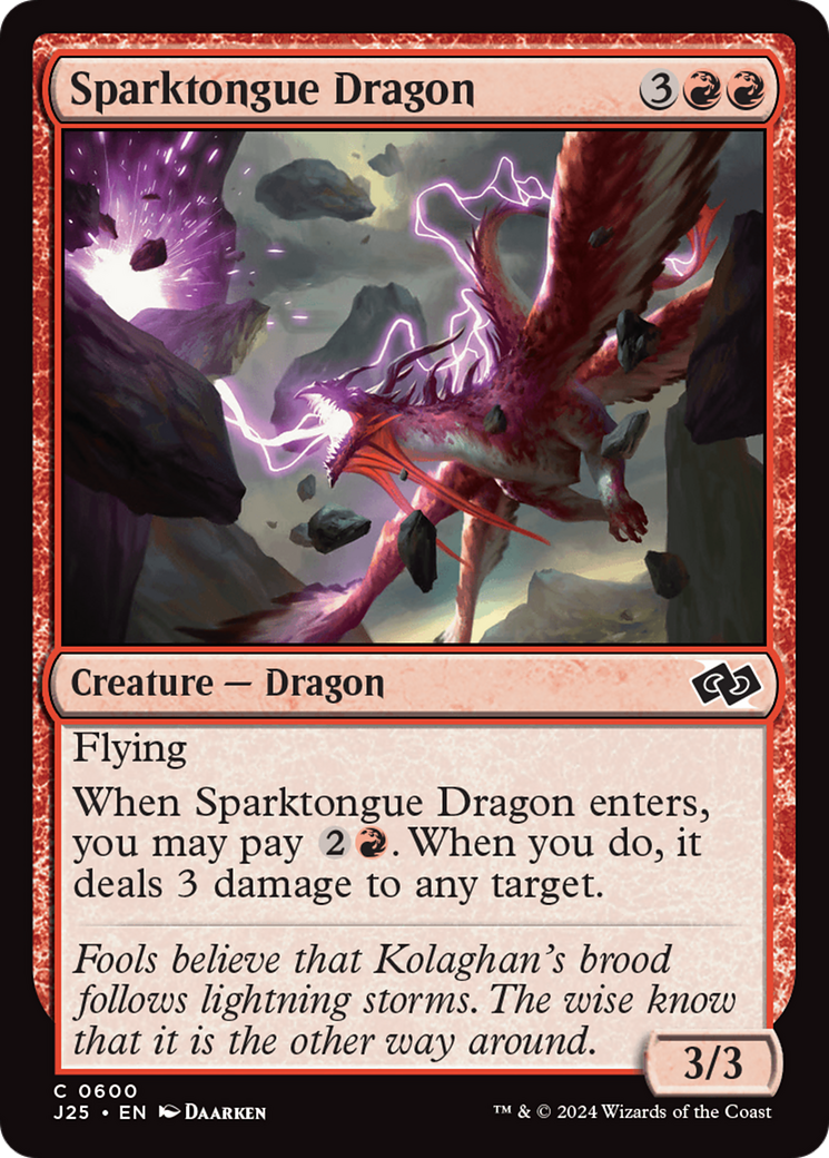 Sparktongue Dragon [Foundations Jumpstart] | Tabernacle Games