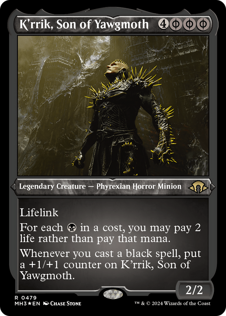 K'rrik, Son of Yawgmoth (Foil Etched) [Modern Horizons 3] | Tabernacle Games