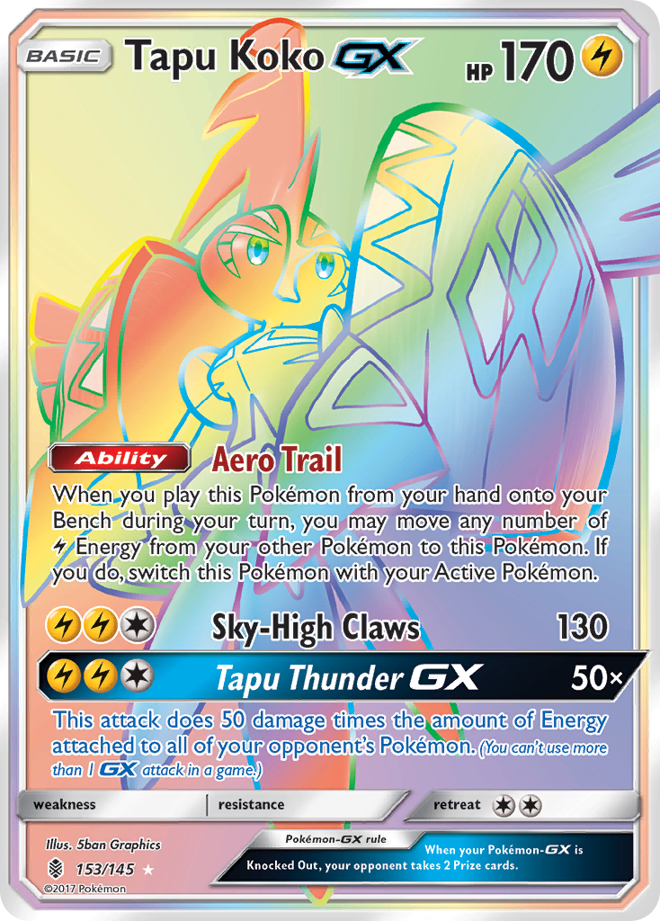 Tapu Koko GX (153/145) [Sun & Moon: Guardians Rising] | Tabernacle Games