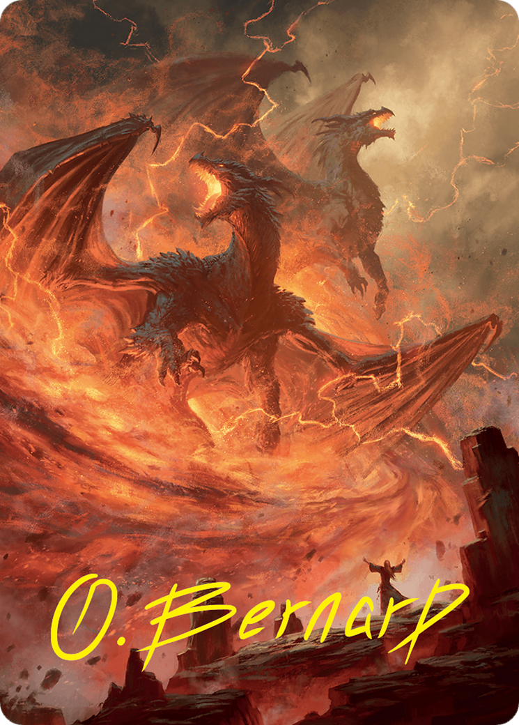 Rite of the Dragoncaller Art Card (38/54) (Gold-Stamped Signature) [Foundations Art Series] | Tabernacle Games