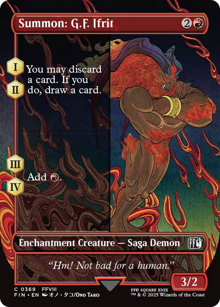 Summon: G.F. Ifrit (Borderless) [FINAL FANTASY] | Tabernacle Games