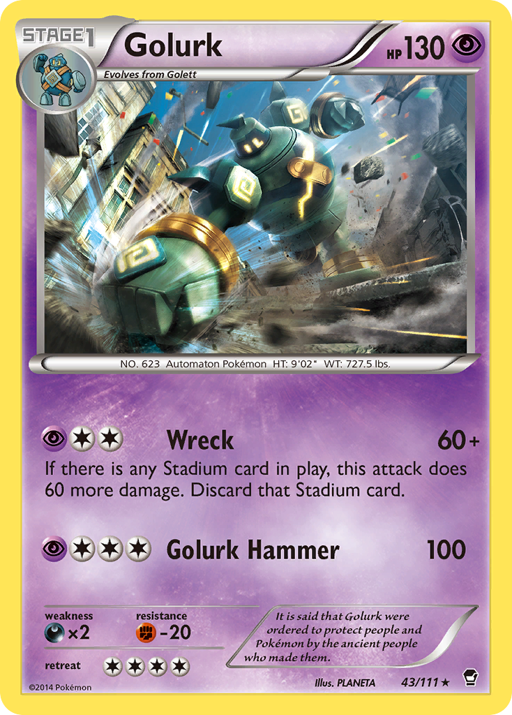 Golurk (43/111) [XY: Furious Fists] | Tabernacle Games