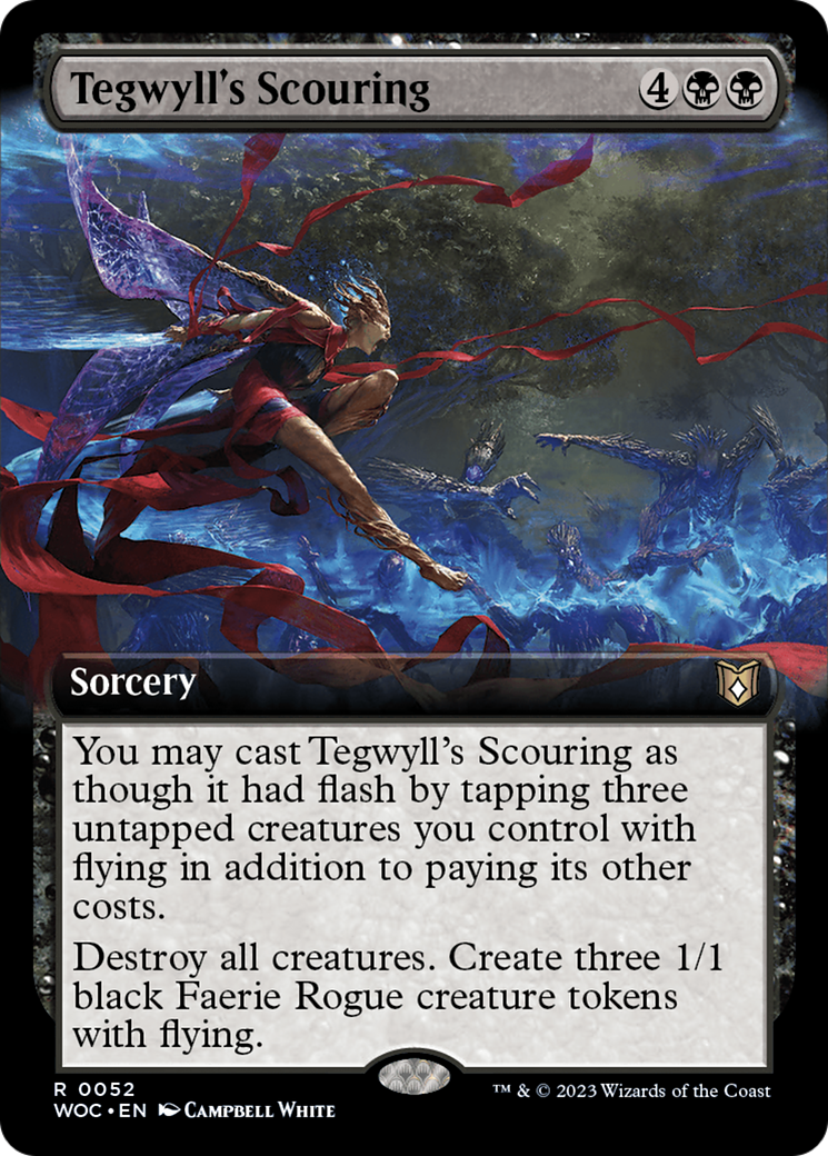 Tegwyll's Scouring (Extended Art) [Wilds of Eldraine Commander] | Tabernacle Games