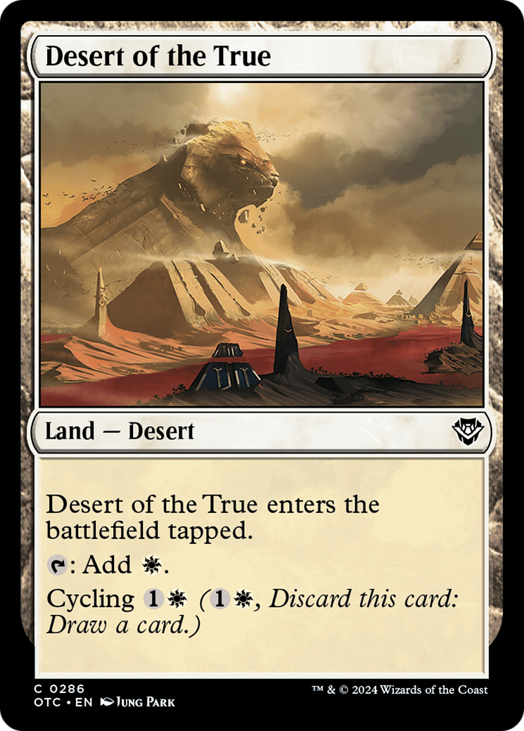 Desert of the True [Outlaws of Thunder Junction Commander] | Tabernacle Games