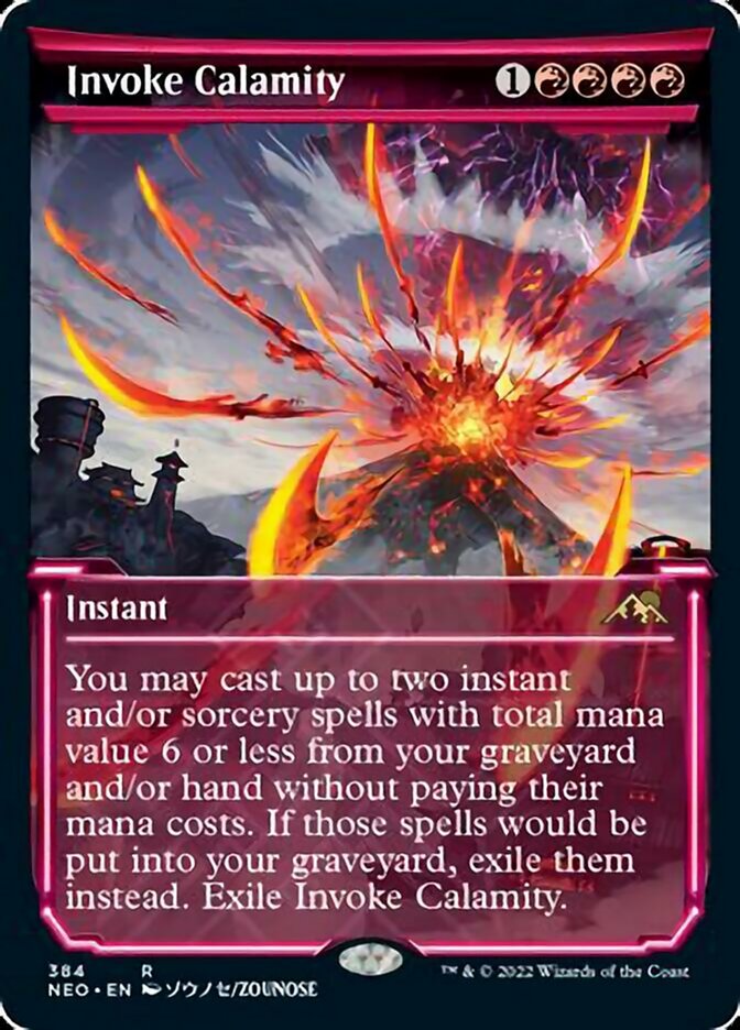 Invoke Calamity (Showcase Soft Glow) [Kamigawa: Neon Dynasty] | Tabernacle Games