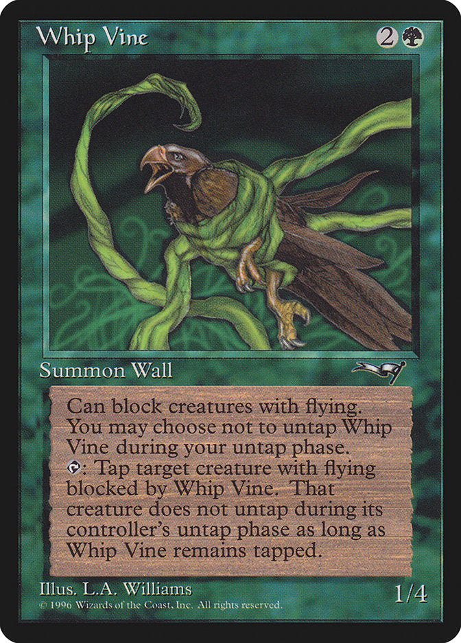 Whip Vine (Holding Bird) [Alliances] | Tabernacle Games