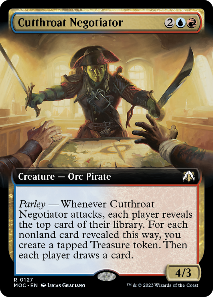 Cutthroat Negotiator (Extended Art) [March of the Machine Commander] | Tabernacle Games