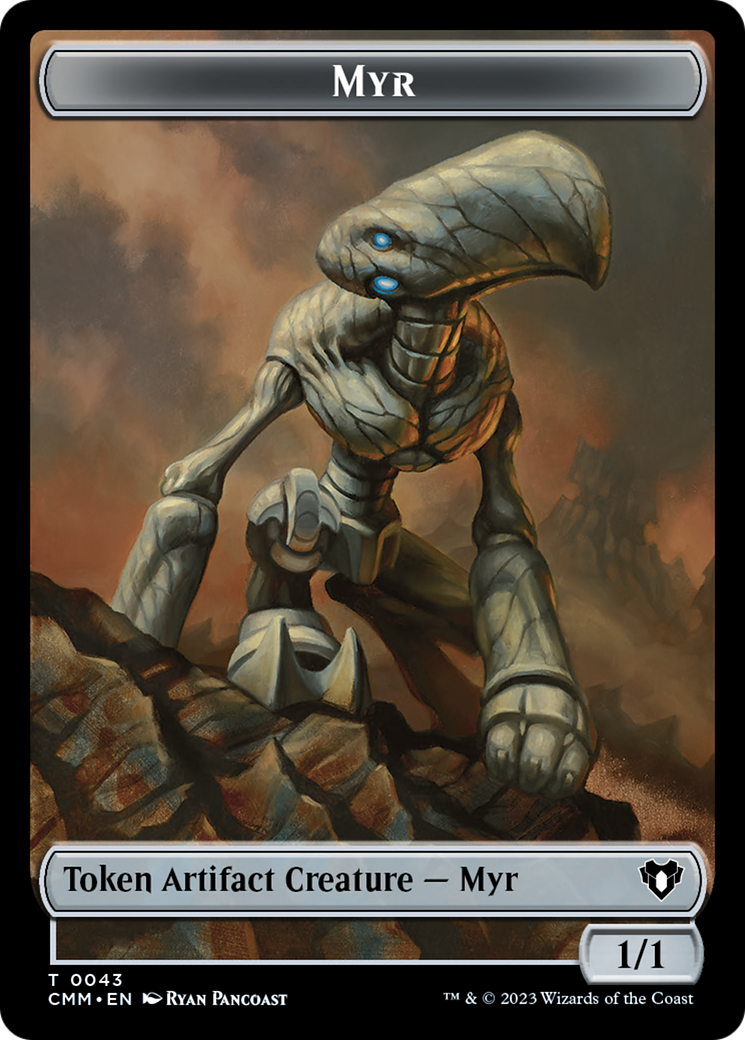 Myr Token [Commander Masters Tokens] | Tabernacle Games