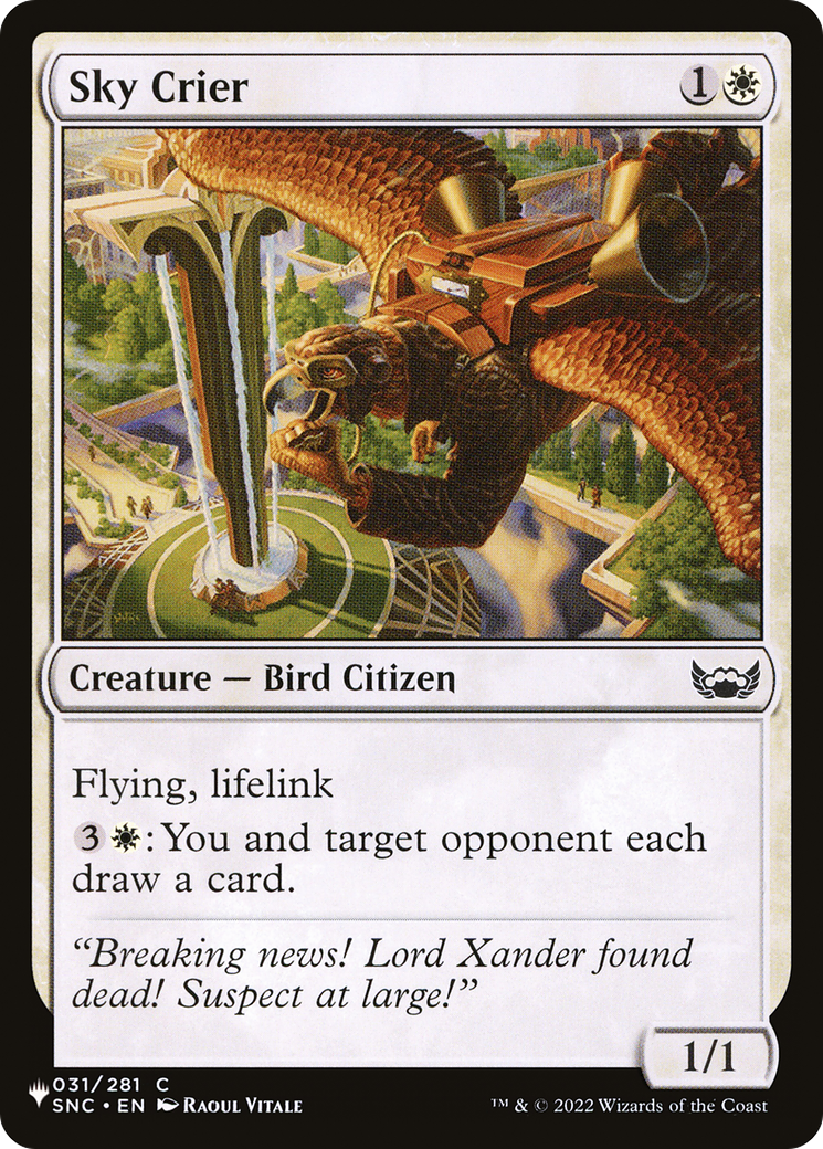 Sky Crier [The List Reprints] | Tabernacle Games