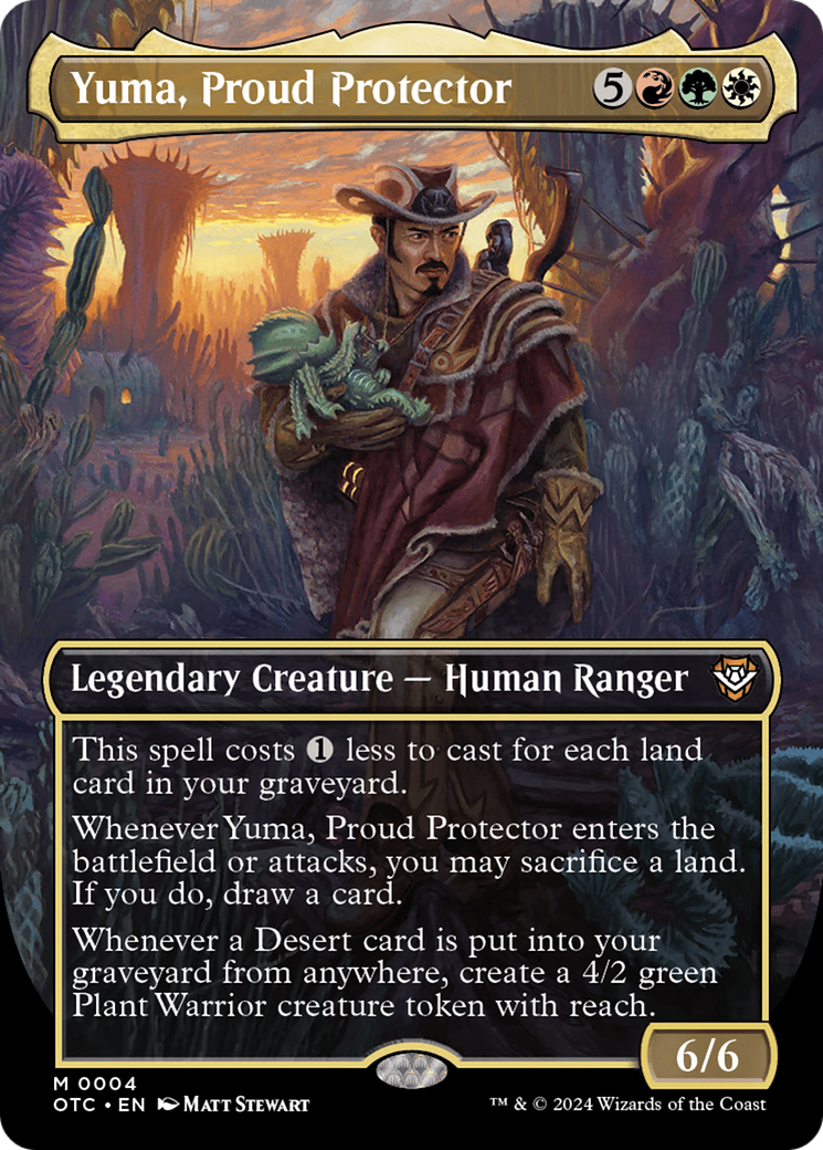 Yuma, Proud Protector (Borderless) [Outlaws of Thunder Junction Commander] | Tabernacle Games