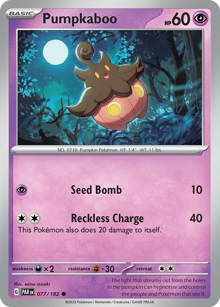 Pumpkaboo (077/182) [Scarlet & Violet: Paradox Rift] | Tabernacle Games