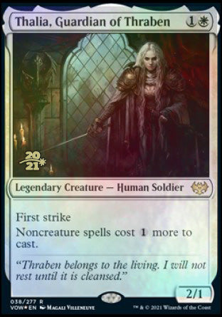 Thalia, Guardian of Thraben [Innistrad: Crimson Vow Prerelease Promos] | Tabernacle Games