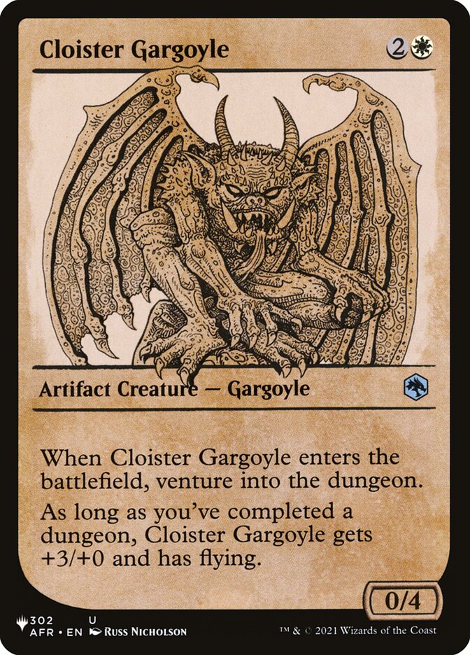 Cloister Gargoyle (Showcase) [The List] | Tabernacle Games