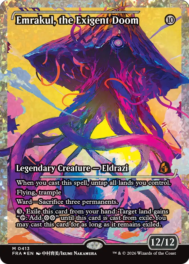 Emrakul, the Exigent Doom (Showcase) (Fracture Foil) [Reality Fracture] | Maze of Fitzroy