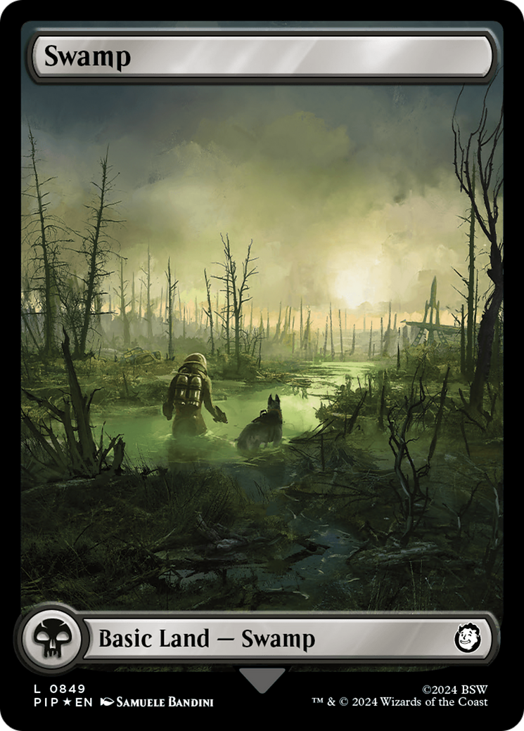 Swamp (0849) (Surge Foil) [Fallout] | Tabernacle Games