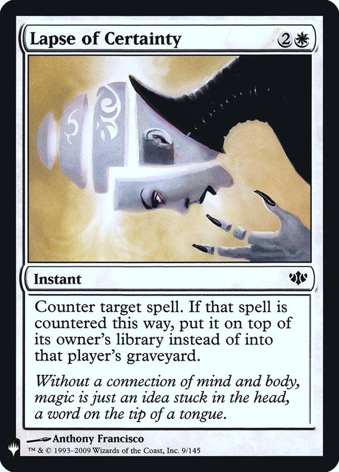 Lapse of Certainty [Mystery Booster] | Tabernacle Games