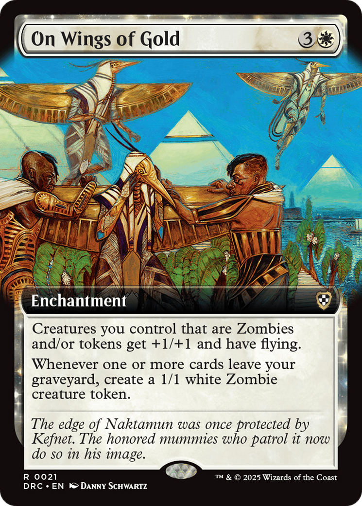 On Wings of Gold (Extended Art) [Aetherdrift Commander] | Tabernacle Games