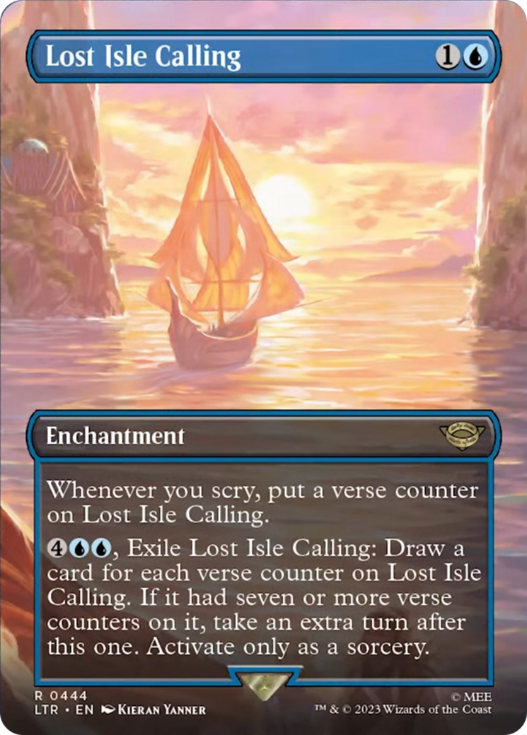 Lost Isle Calling (Borderless Alternate Art) [The Lord of the Rings: Tales of Middle-Earth] | Tabernacle Games