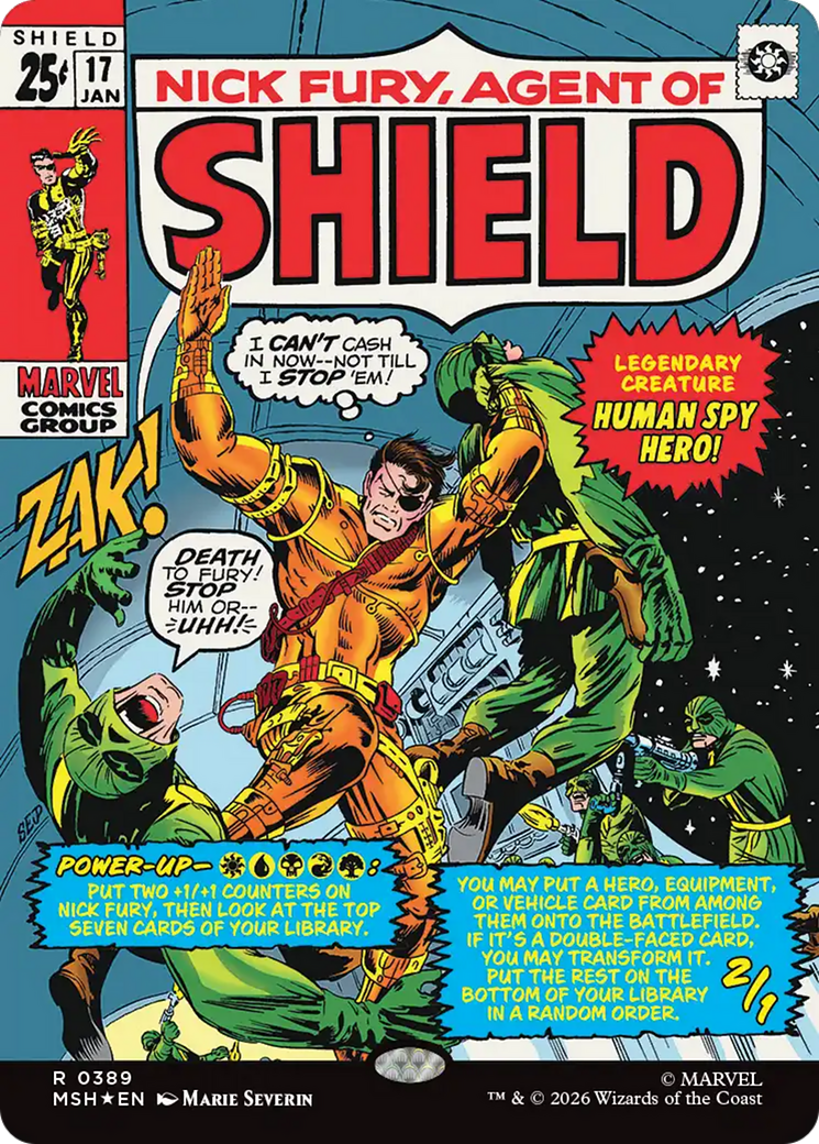 Nick Fury, Agent of SHIELD (Borderless) (0389) [Marvel Super Heroes] | Tabernacle Games
