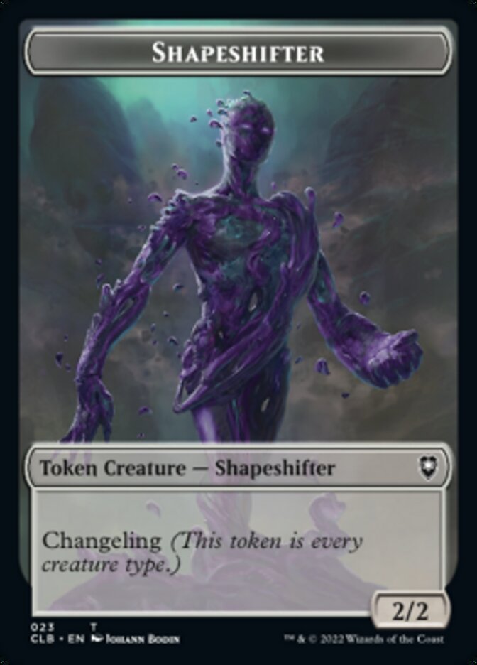 Kor Warrior // Shapeshifter (023) Double-Sided Token [Commander Legends: Battle for Baldur's Gate Tokens] | Tabernacle Games